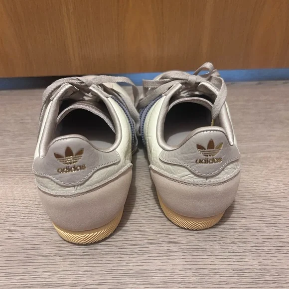 adidas Beige and Blue Japan Leather Sneakers - Picture 3 of 5